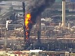 Fire crews battle massive blaze at Exxon Mobil plant in Texas
