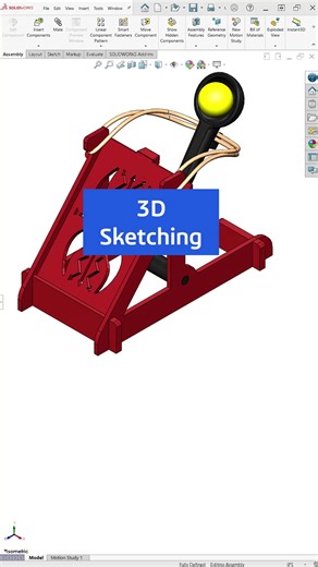 SOLIDWORKS on Instagram: "Elevate your modeling skills with 3D sketching in SOLIDWORKS! Learn how to control spline paths in 3D space using the Triad, simplify curves with minimal control points, and create clean geometry for complex designs. Perfect for Makers and students ready to go beyond 2D sketches. Watch the full video to master this powerful design technique! #TechTipTuesday Link in bio to watch the full video."