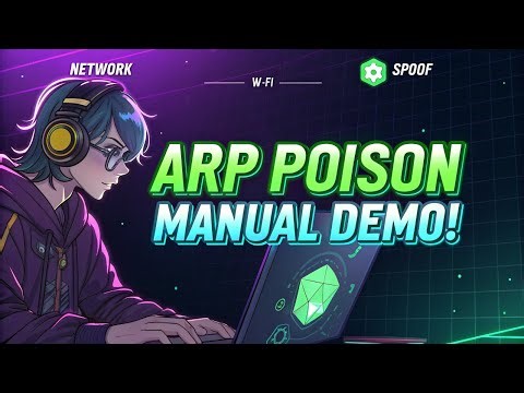 How to Perform ARP Poisoning Manually | Full Demo