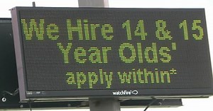Businesses are starting to recruit 14-year-olds looking for summer jobs