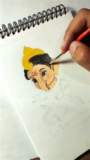 Ganpati Bappa Drawing Step by Step 🎨🙏 | #shorts