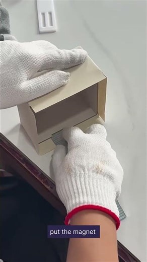 Double Door Flip-Top Box: Handcrafting Jewelry Packaging #jewlerybox #custompackaging