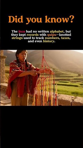 The Inca’s “Talking Knots” — Quipu #history