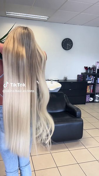 Luxury 34 Inch Platinum Hair Extensions for Queens