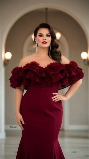 Elegant Plus Size Mermaid Dresses for Women 45-50 | Mother of the Bride Looks #shorts