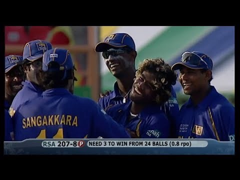 South Africa vs Sri Lanka - Cricket World Cup 2007 * MALINGA 4 Wickets in 4 Balls * RARE