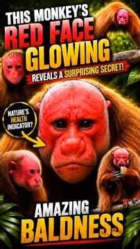 😱 This Monkey's RED Face Reveals a Shocking Secret! | The Amazing Bald Uakari