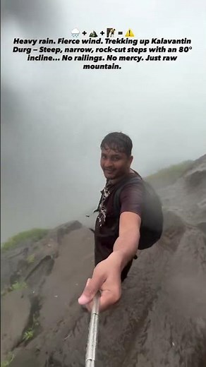 Kalavantin Durg Trek Full Experience Cliff Edge Adventure #travelvlog #travel #trending