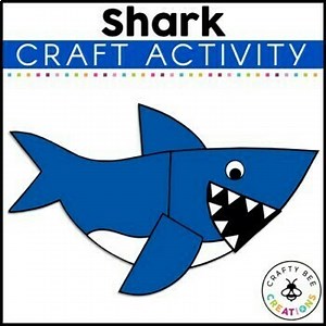 Shark Craft Ocean Animals Habitat Activities Bulletin Board End of the Year Art