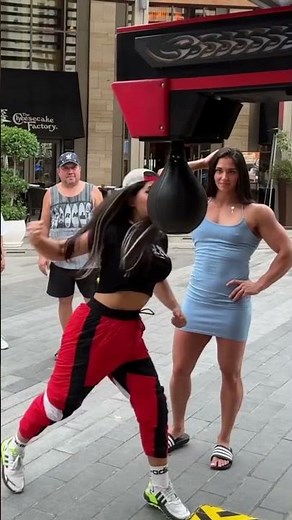 This Girls Punch Machine Challenge Has a Shocking Twist @vladigalagan