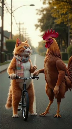 baby cartoon cat & chicken // বাচ্চাদের কার্টিুন, বেবি কার্টুন বিড়াল এবং মুরগী।। #aivideo #funny