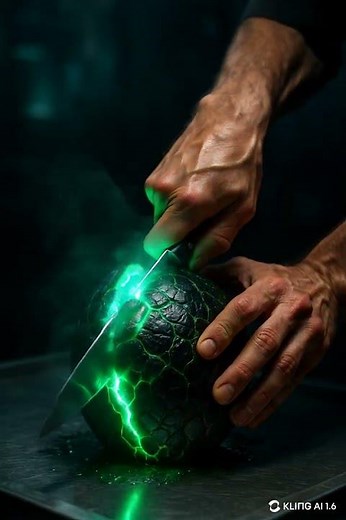 What’s hiding inside this alien egg? 👽🔪