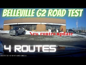 Belleville G2 road test - 4 routes - New route update .