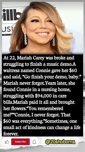 Mariah Carey Never Forgot the Woman Who Gave Her $60 ❤️