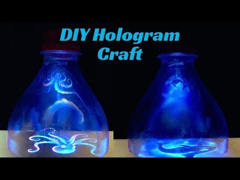 DIY Hologram Craft | How to Make 3D Hologram Projector with Plastic Bottle