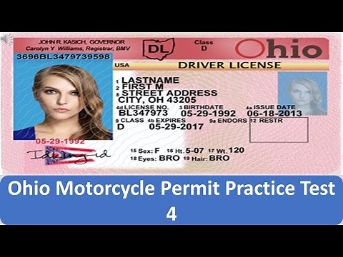 Ohio Motorcycle Permit Practice Test 4