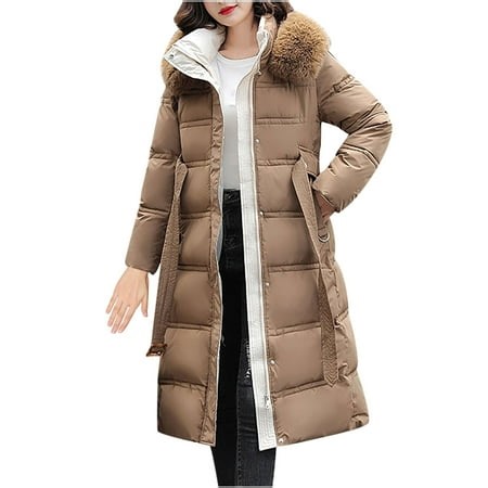Long Winter Coats for Women Womens Warm Long Coat Hoodies Collar Jacket Slim Winter Parkas Outwear Coats Long Coats for Women Winter Winter Coats for Women Womens Winter Coats Long - Walmart.ca