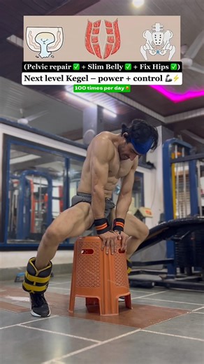 Upgrade your core power with this intense Kegel move ⚡#kegelworkout #sachinhrfitness #youtubeshorts