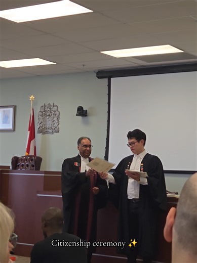 Canadian Citizenship Oath ceremony ✨️ #canada_life🇨🇦 #immigration #citizenship #canada #travel
