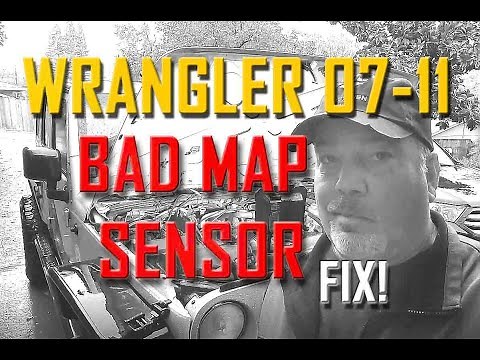 Jeep Wrangler 2007 to 2011 3.8L Map sensor replacement...Easy Swap Out"