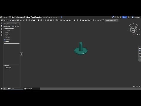 Fundamentals of OnShape - Revolves (On_1-3)