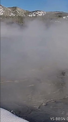 Shocking Mud Eruption at Yellowstone's Black Diamond Pool Caught on Webcam #shorts