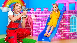 My parents built amazing tiny house || bunk bed & water park & amusement park by 123 go! Trends | 123 GO FOOD