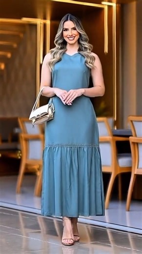 ID:ARR-VEY-TDE, Vestido longo tecido linho, por R$145,99. Compre na Shopee!#publi #moda #anúncio