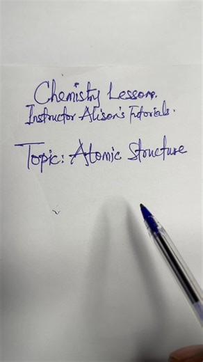 Chemistry Lesson on Atomic Structure: Sub-atomic particles made easy #learnwithalison #chemistry #atomicstructure