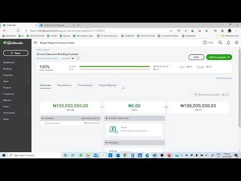 QuickBooks Online Tutorial: Project Accounting