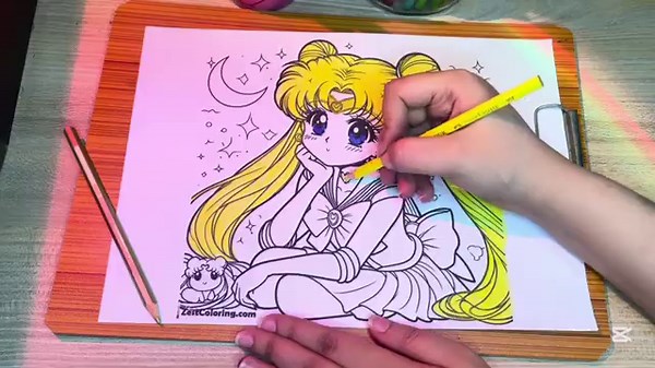 ✨ Sailor Moon Coloring | Aesthetic Anime Art | Relaxing Coloring Video✨