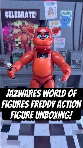 Unboxing the new Jazwares FNaF World of Figures, Freddy action figure!! @Jazwares #fnaf #jazwares