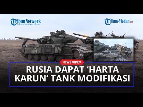 RUSIA Dapat 'Harta Karun' Tank Modifikasi NATO di Sekitar Chernihiv