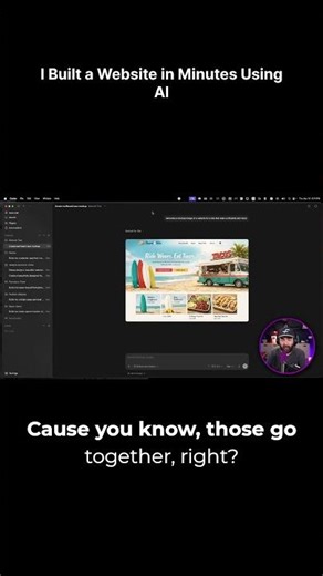 Building a website from scratch in minutes using AI is wild.