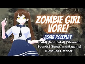 Swallowed and Rescued from the Horde by a Kind Zombie Girl ASMR Roleplay🧟‍♀️[F4M] [stomach sounds]🏙️
