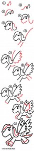 How To Draw A Cartoon Pegasus - Art For Kids Hub -