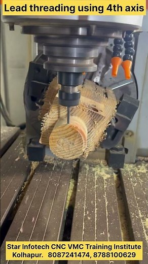 4th axis programming on VMC machine, Star infotech CNC VMC training institute Kolhapur