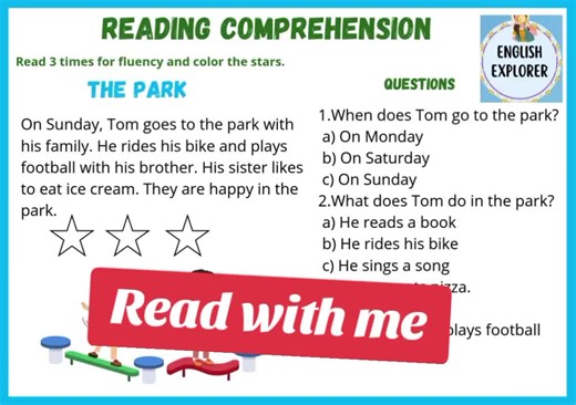 Answer the questions Follow for more readings #englishpractice #reading #aprenderingles #learnEnglish