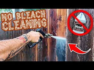 How To Pressure Wash A Wood Fence (No Bleach)