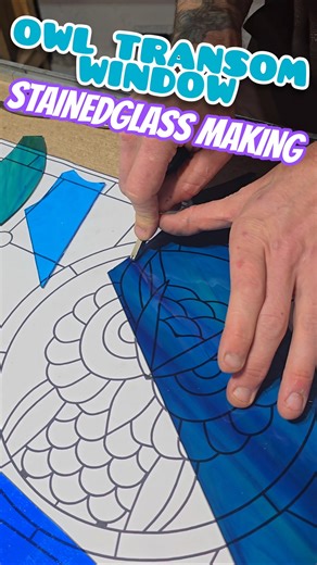 Stained Glass Making, Grumpy Little Owl #crafts