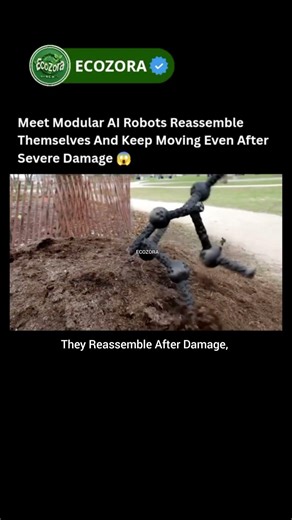 AI Robots That Rebuild Themselves After Damage 🤯 #robotics #ai #tech