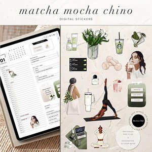 Digital Stickers | Aesthetic | Wellness | Self-care | That Girl | Digital Planner Stickers | Instant Download | Goodnotes | Notability - Etsy Canada