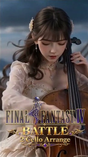 FF4 BATTLE Theme｜2 Cello Arrange【FINAL FANTASY IV】#Shorts