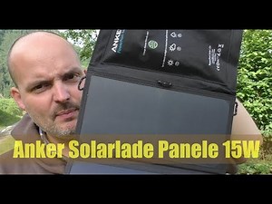 Solarladegerät Anker-Solarpanele Vorstellung