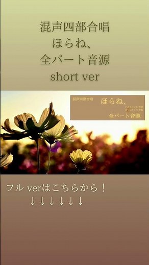 【合唱音取り音源】混声四部合唱 ほらね、 全パート音源 short ver #混声合唱 #合唱 #伊東恵司 #松下耕 #ほらね、 #midi #混声四部合唱 #ピアノ