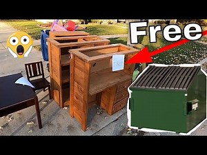 Dumpster Diving Curb Shopping Trash Picking Scrap Garbage Day