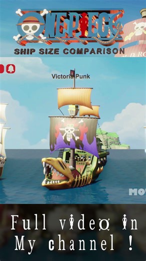 One Piece Ship Size Comparison Tiktok part06 #comparison #onepiece #ship