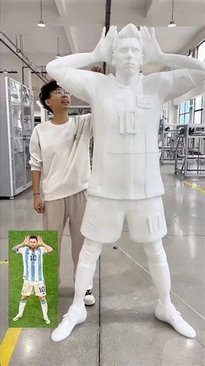 Recreate Messi’s iconic gesture with your Dowell 3D printer. #3dprinting #dowell3d #3dprinter