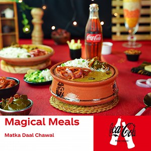 2K reactions · 398 shares | Aromatic Zeera Rice served with nutritious Daal in Matka is one appetizing combination that beats everything. Pair this magical meal with Coca-Cola and make your family time even more delightful. #MatkaDaalChawal #RealMagic #CokeandMeals #ThereIsMagicWhenWeEatTogether #CocaCola #SooperChef | SuperChef | Facebook