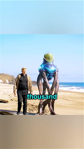 This man found a sea alien on the beach... #shorts